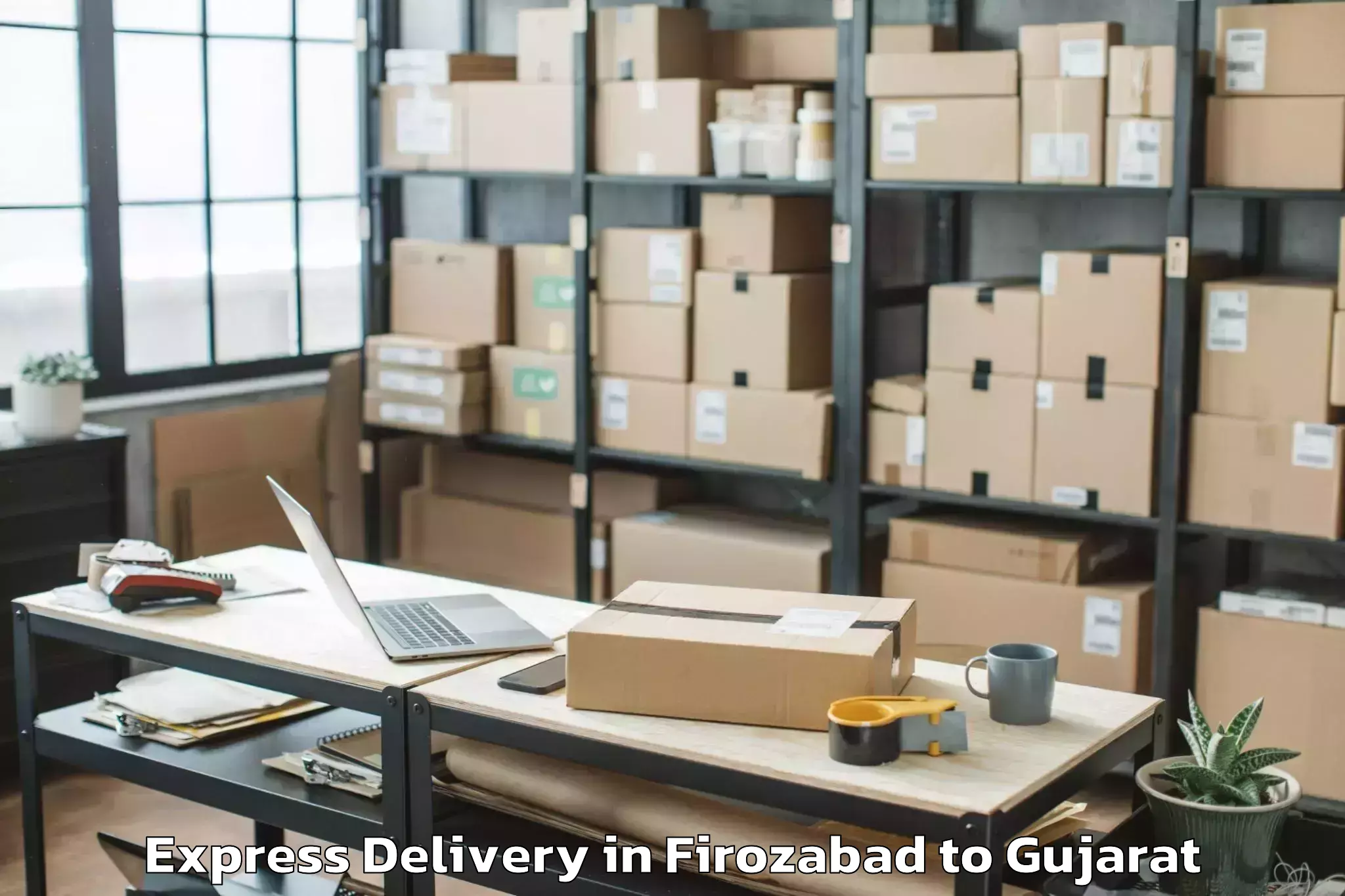 Efficient Firozabad to Vaghodia Express Delivery